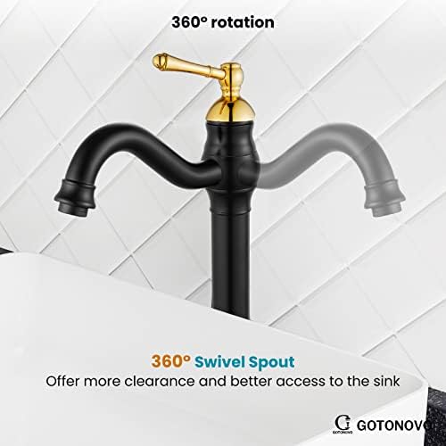 gotonovo Vintage Bathroom Vessel Sink Faucet, - Image 6