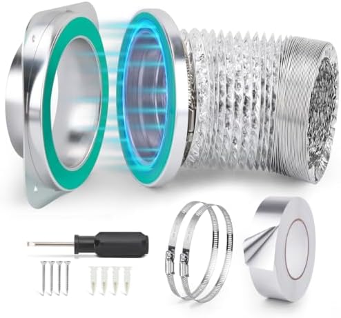 Magnetic Dryer Vent Connector Kit DV-180 – 4 Inch Quick-Connect Wall Adapter by Unknown
