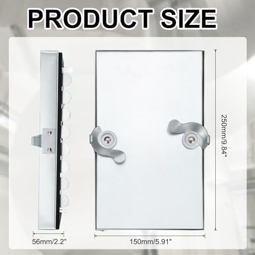 PATIKIL Galvanized Steel Access Panel, 10x6 Inch Insulated HVAC Duct Access Door - Image 2