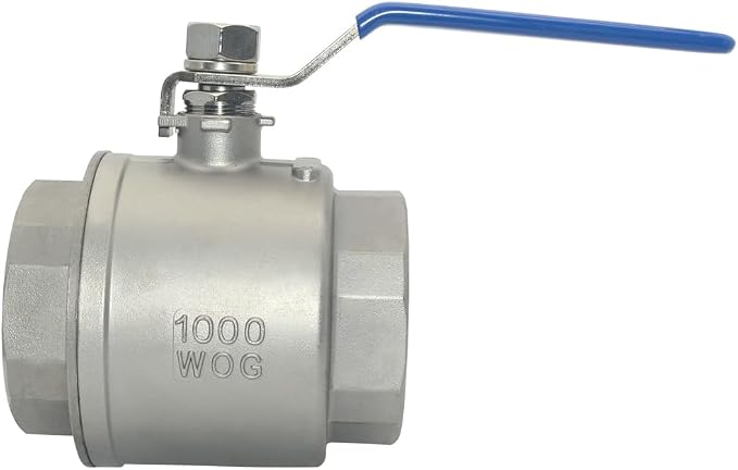 DAN SPEED 3" NPT Female 316 Stainless Steel Full Port Ball Valve Vinyl Handle - Image 3