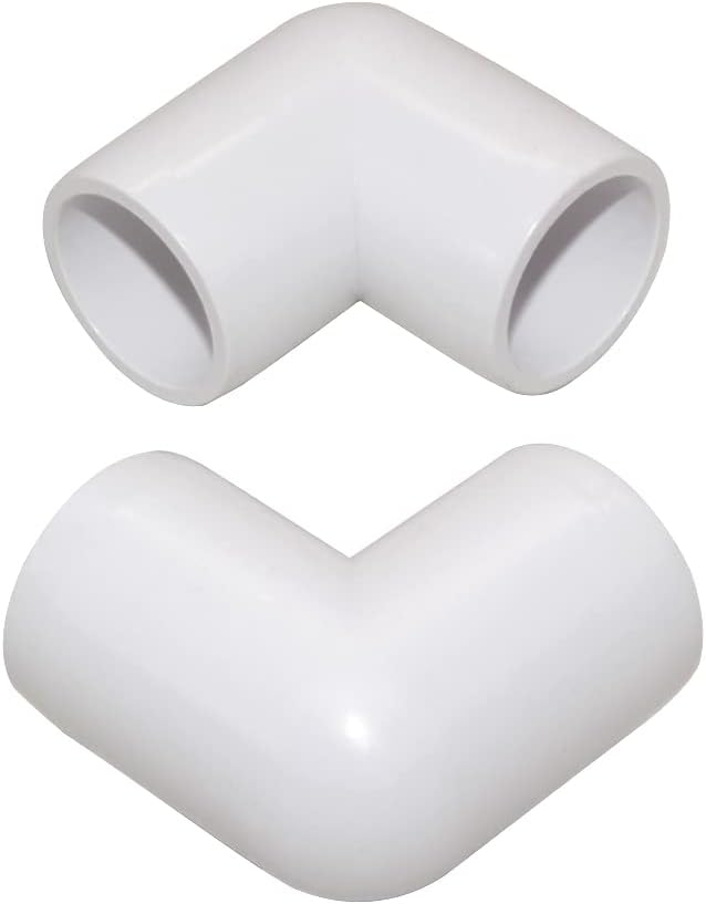 3/4" 90 Degree PVC Elbow Fitting, Furniture Grade 2 Way Right Angle Elbow Side - Image 4