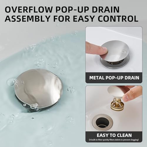 Pop Up Sink Drain Assembly - Image 3