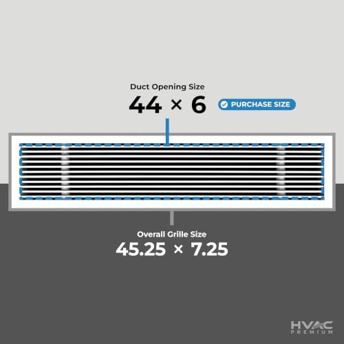 44x6 Return Air Vent Cover Grille - Image 3