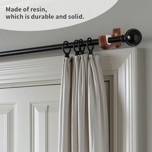 2Pcs Wooden Curtain Rod Brackets Drapery Rod, Support Bracket - Image 6