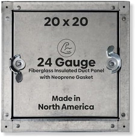 Best 20" x 20" Self-Stick Duct Access Door – 1" Fiberglass Insulated Steel HVAC by BestAccessDoors