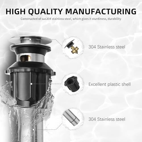 Pop Up Sink Drain Assembly - Image 2