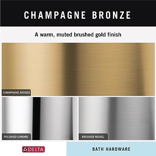 Delta Single Post Toilet Paper Holder | Champagne Bronze | Wall Mount | Trinsic - Image 3