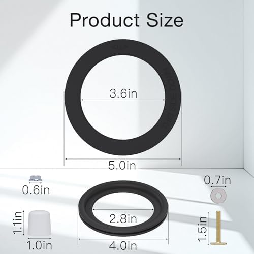 RV Toilet Dual Seal Kit ，385311652 RV Toilet Seal Ring + 385311658 Flush Ball - Image 2