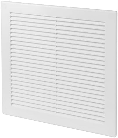 10 x 10 Inch White Air Vent Cover – Plastic Square Air Vent Grill Cover by VezoWorks