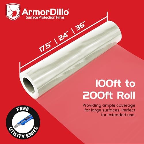 ArmorDillo Countertop Protection Film w Free Knife. Clear Self Adhesive Surface - Image 7