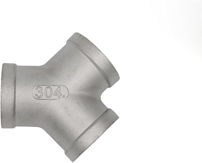 Stainless Steel 304 Tee NPT Female Y Shaped 3 Way Cast Pipe Fitting - Image 2