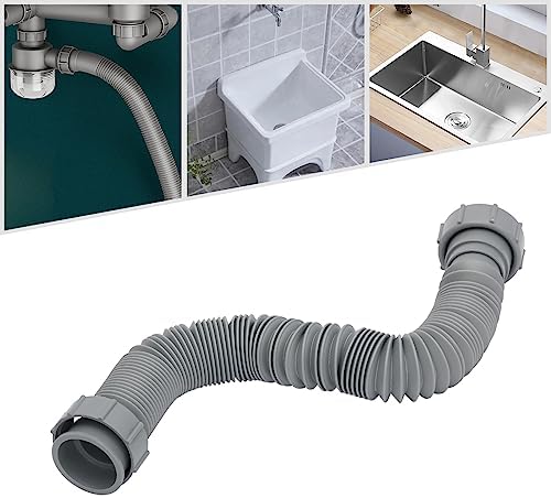 Flexible P-Trap Kit, 1-1/2 Inch Adjustable Drain Pipe - Image 7