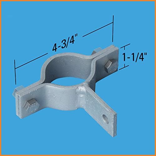 Dock Edge Stationary Dock Corner Leg Brace Holder, Galvanized, 7/16" Holes - Image 2
