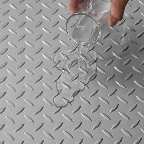 Industrial PVC Diamond-Plate Surface Matting, 4FT×9.8FT Anti-Slip Floor Mat Roll - Image 4