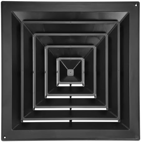 PATIKIL 18 x 18 Inch Square Vent Cover, Plastic Return Air Grille Ceiling Air by PATIKIL