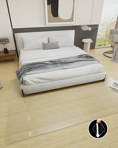【16 Anti-Slip Stickers Included】 5'×7' Clear Vinyl Rugs - Image 2