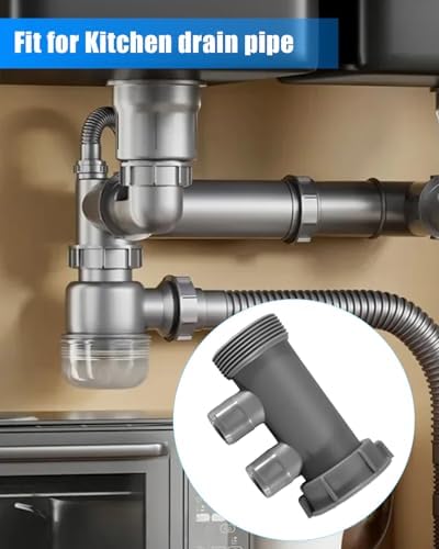 1-1/2" Dishwasher Kitchen Drain Pipe Hose Adapter Kitchen Sink Drain - Image 6