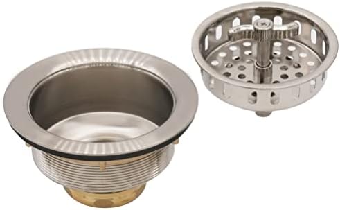Westbrass CO2195-20 Combo Pack 3-1/2" Wing Nut Twist Style Large Kitchen Sink - Image 4