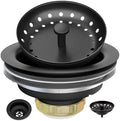 3-1/2 Inch Matte Black Kitchen Sink Drain Kit by OrangeDesignProductionCo