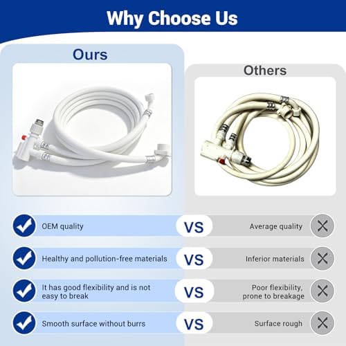 6FT Countertop dishwasher inlet and drain hose kit, compatible - Image 6
