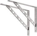 YUMORE 16 Inch Shelf Bracket, Heavy Duty L Bracket, 2 Pack by YUMORE