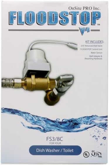 FloodStop Dishwasher/Toilet Leak Detector Kit, 3/8" Compression | Automatic - Image 2