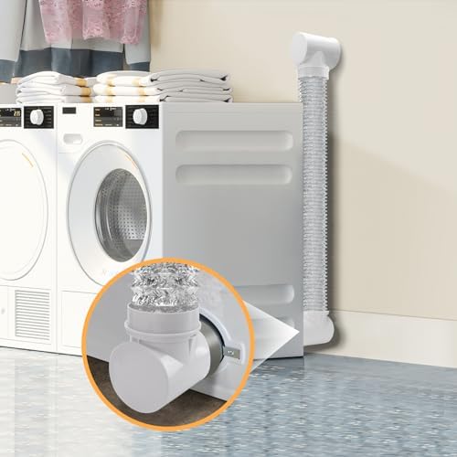 Dryer Vent Hose For Tight Space, 90 Degree Hose Elbow, Indoor Dryer Vent - Image 2