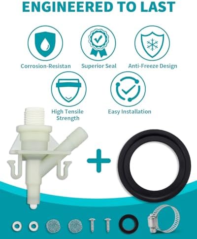 385311641 RV Toilet Valve Replacement Kit Compatible - Image 6