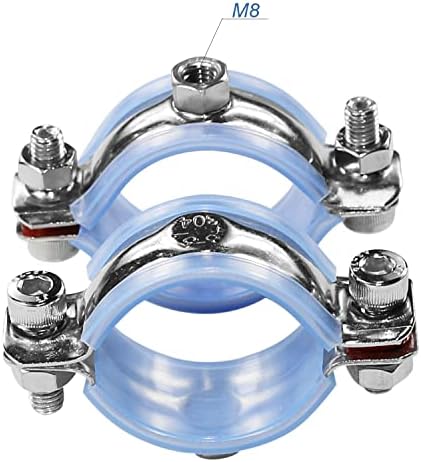 AKIHISA 2 Pcs 304 Stainless Steel Pipe Supports, Wall Mount Ceiling Mount Pipe - Image 6