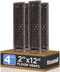 Howeall 2x12 Inches 4 Pack Heavy Duty Walkable Floor Register by Howeall