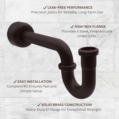 Westbrass A400-1-12 1-1/2" OD 17 gauge P-Trap - Image 6