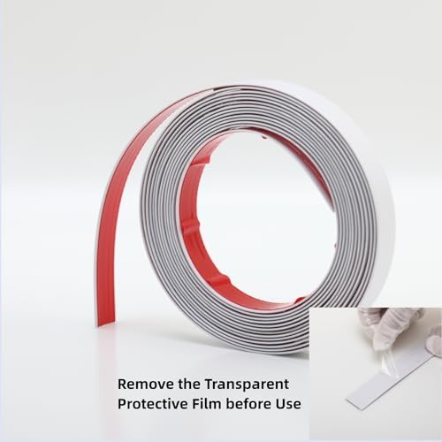 Trimold Matte White Molding Trim Peel and Stick, Flexible Mirror Border Design - Image 4