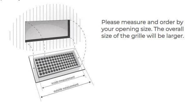 White Baseboard Return Grill - Image 6