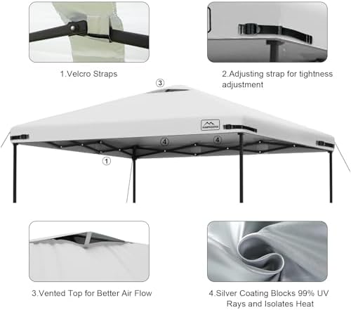 12x12 Replacement Top Pop Up Canopy Tent Cover Roof - Image 4