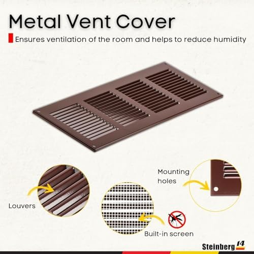 Steinberg14 Brown Vent Cover 14x4 - Image 2