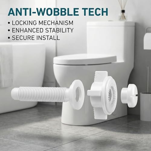 2 Pieces Plastic Toilet Seat Screws Plastic Bolts, Nuts & Washers Parts Kit - Image 7