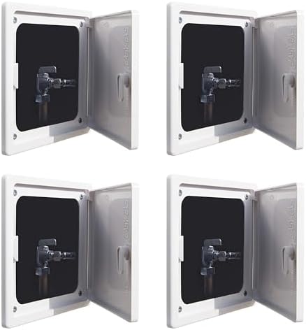 EASY-EXS Access Panel 8x8 with Door Plastic White by EASY-EXS