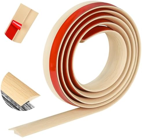 ToLanbbt 3.3Ft Floor Transition Strip Self Adhesive Carpet to Tile Floor Edging by ToLanbbt