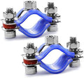 2PCS 304 Stainless Steel Wall Ceiling Mount Pipe Supports, Split Ring Hanger by WYSIYWYKA