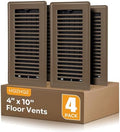 4" x 10" Floor Vent Covers Brown 4 Pack, Heavy Duty Walkable Vent Covers by HQZHQZ