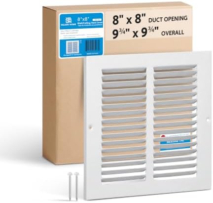 Steel Return Air Grille, Fits Universal Duct Opening, Stamped Durable Steel by Unknown