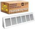 Fits 30x6 Duct Opening | Steel Triangular Baseboard Return Air Grille by Handua by Handua