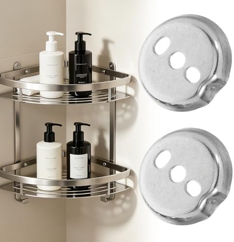 tooloflife 2 Pack 3‑Hole Mount Towel Rack Brackets Silver Universal Towel Bar - Image 6