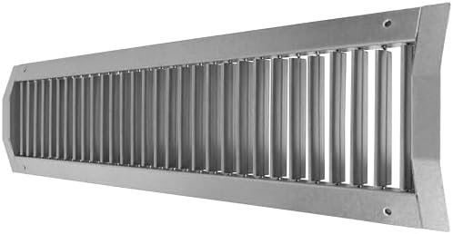 Vent Systems 25" x 5" Inch Galvanized Steel Louvered Air Return Vent Cover by VentSystems
