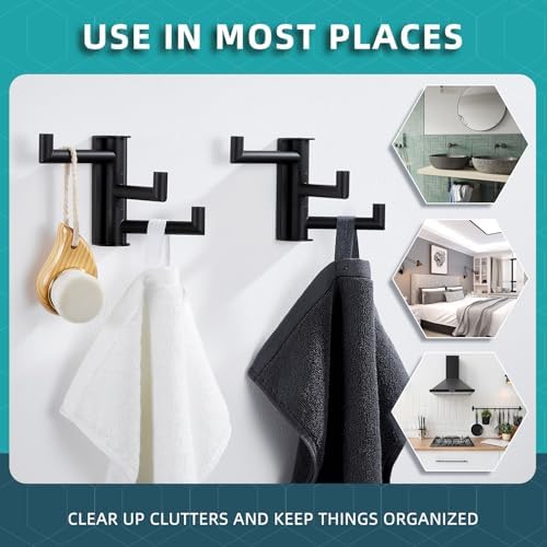Angle Simple Swivel Towel Hooks - Image 6