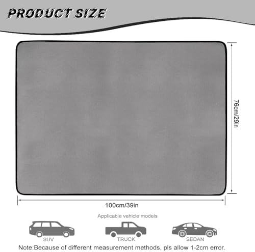 Solid Grey Cargo Liner for SUV Sedan 29"x39" - Image 7