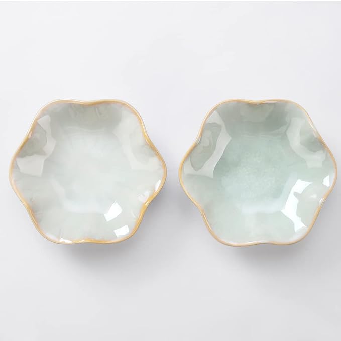 JAMEND CLXP Lotus Leaf Shape Decorative Ring Tray, Small Key Bowl, Ceramic - Image 3