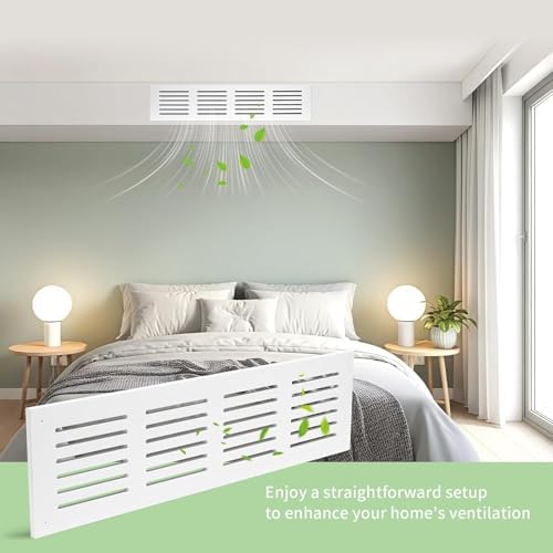 Return Air Grille Cover 32“ x 8.5”, Fits 28 x 5.5 Duct Opening, Durable PVC - Image 6