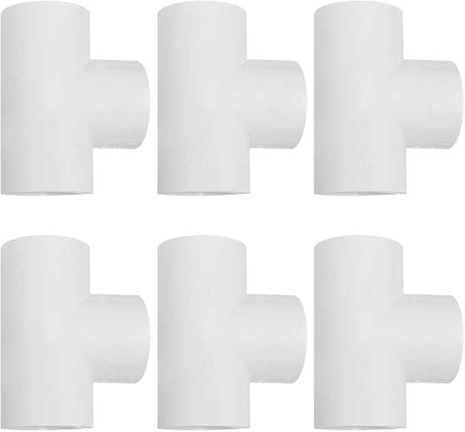 3 Way Flush 3/4 SCH40 TEE PVC Fitting Pipe Connector - Image 2