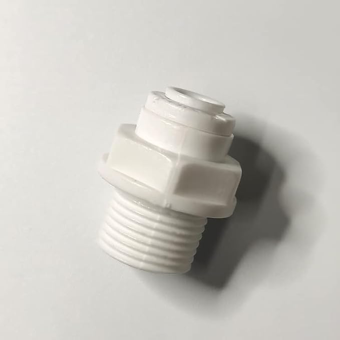 Malida Push to Connect 3/8 Male Connector 1/4 Ro Tube Fitting, 10 Pack | Food - Image 4
